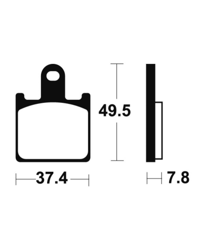 Plaquettes de frein TECNIUM Racing metal fritte carbone - MCR338 MCR338