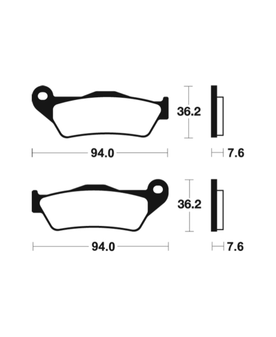 Plaquettes de frein TECNIUM Performance metal fritte - MR171 MR171