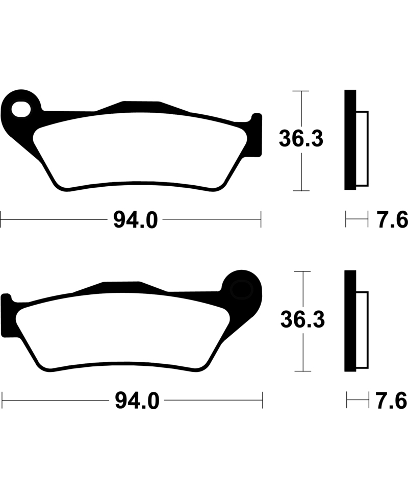 Plaquettes de frein TECNIUM Scooter organique - ME171 ME171