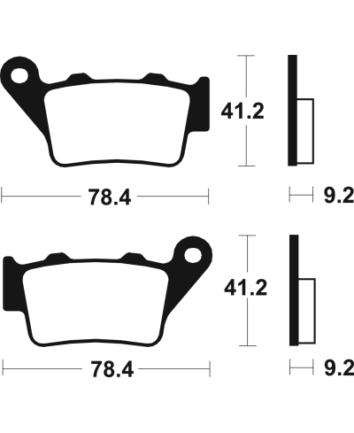Plaquettes de frein TECNIUM Scooter organique - ME175 ME175
