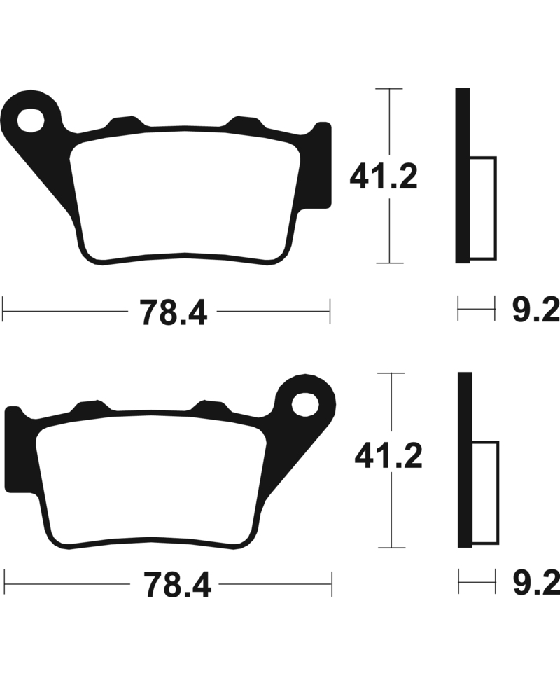 Plaquettes de frein TECNIUM Scooter organique - ME175 ME175