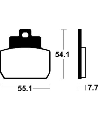 Plaquettes de frein TECNIUM Scooter organique - ME331 ME331