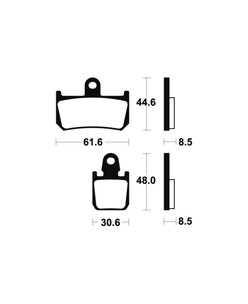 Plaquettes de frein TECNIUM metal fritte - MTR339 MTR339