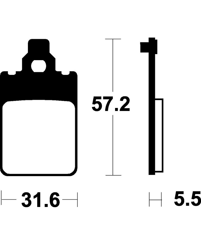 Plaquettes de frein TECNIUM Scooter organique - ME107 ME107