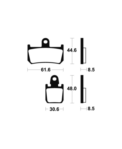 Plaquettes de frein TECNIUM Racing metal fritte carbone - MCR339 MCR339