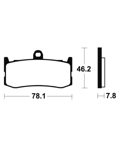 Plaquettes de frein TECNIUM Racing metal fritte carbone - MCR364 MCR364