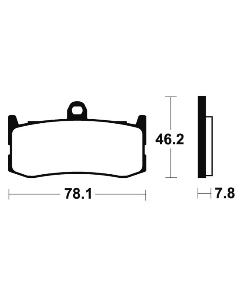 Plaquettes de frein TECNIUM Racing metal fritte carbone - MCR364 MCR364