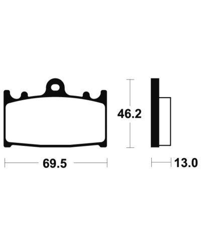 Plaquettes de frein TECNIUM Performance metal fritte - MR289 MR289