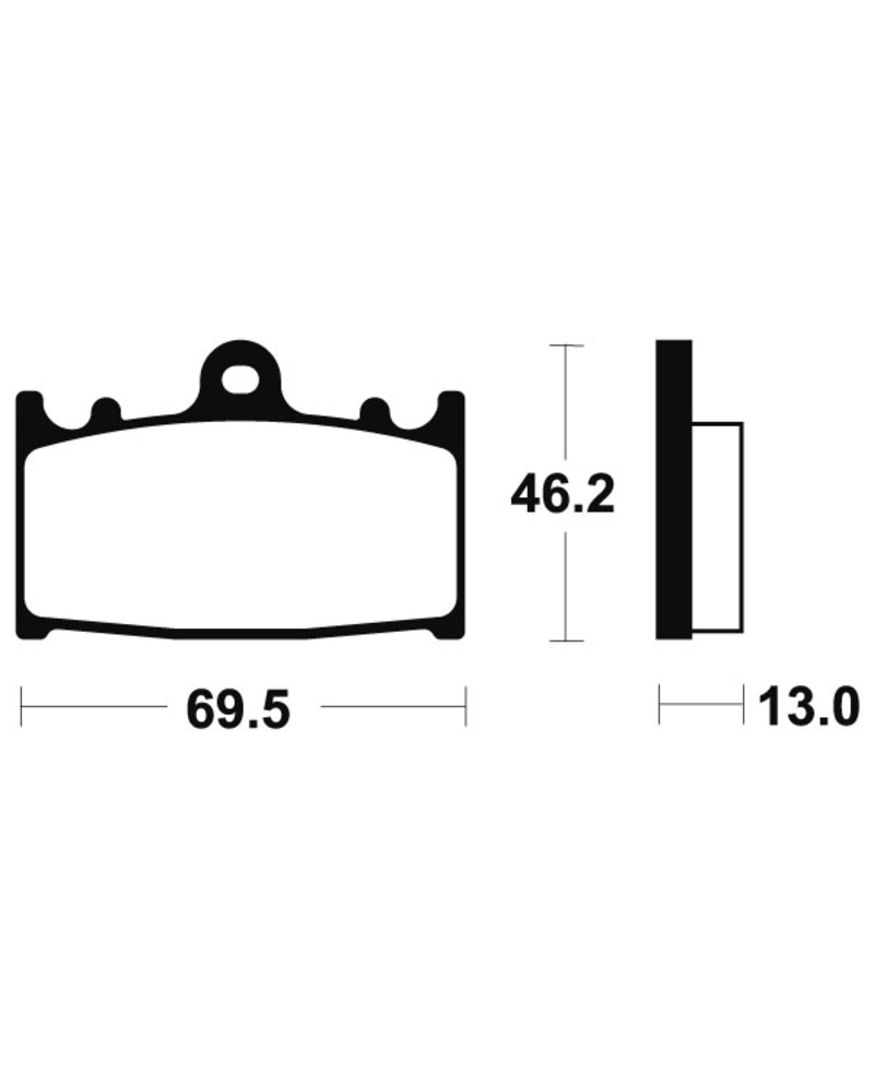 Plaquettes de frein TECNIUM Performance metal fritte - MR289 MR289