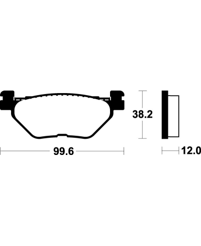 Plaquettes de frein TECNIUM Scooter organique - ME268 ME268
