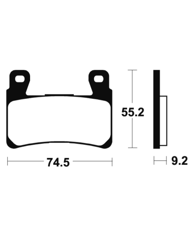 Plaquettes de frein TECNIUM Racing metal fritte - MSR360 MSR360