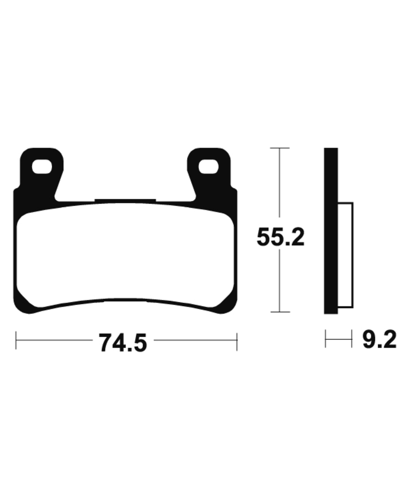 Plaquettes de frein TECNIUM Racing metal fritte - MSR360 MSR360