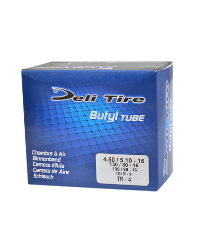 CHAMBRE A AIR MOTO 16" 4.50-5.10 X 16 DELI TIRE U456 TR4