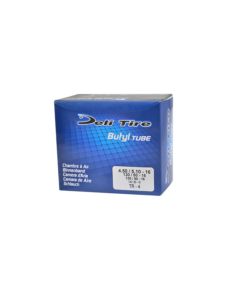 CHAMBRE A AIR MOTO 16" 4.50-5.10 X 16 DELI TIRE U456 TR4