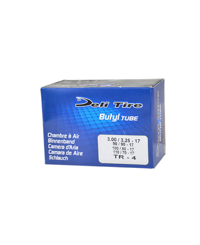 CHAMBRE A AIR MOTO 17" 3.00-3.25 X 17 DELI TIRE U307 TR4