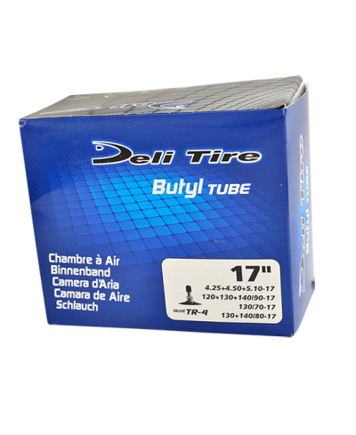 CHAMBRE A AIR MOTO 17" 4.50-5.10 X 17 DELI TIRE U457 TR4