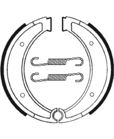 Mâchoires de frein TECNIUM Street/Off-Road organique - BA116 BA116