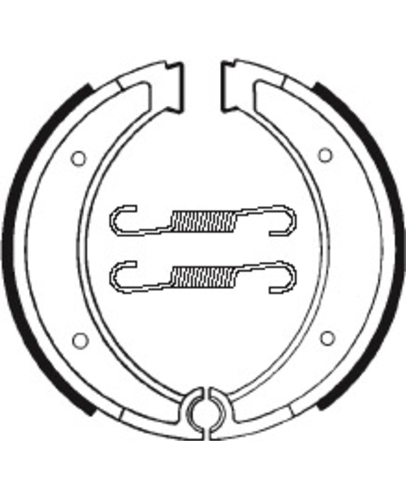 Mâchoires de frein TECNIUM Street/Off-Road organique - BA116 BA116