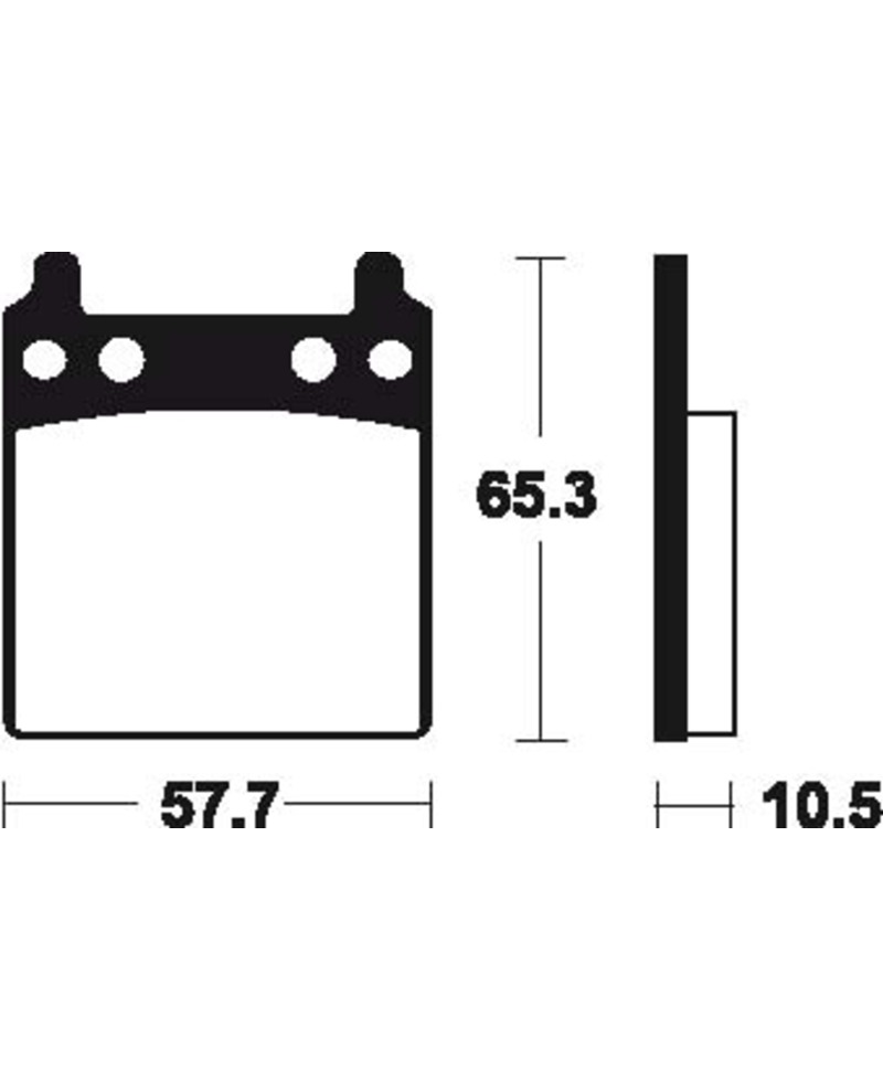 Plaquettes de frein TECNIUM route organique - MA9 MA9