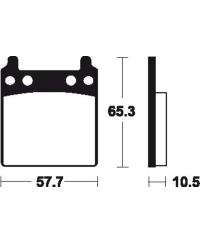 Plaquettes de frein TECNIUM route organique - MA9 MA9