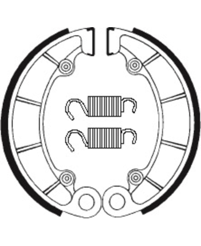 Mâchoires de frein TECNIUM Street/Quad organique - BA046 BA046