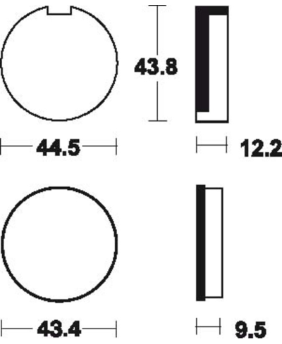 Plaquettes de frein TECNIUM route organique - MA16 MA16