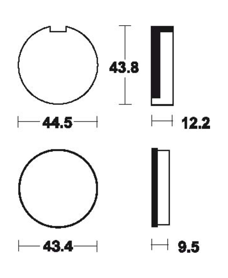 Plaquettes de frein TECNIUM route organique - MA16 MA16