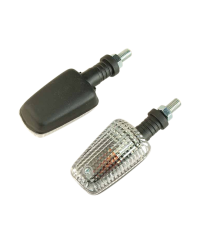 CLIGNOTANT TUN'R* RECTANGLE  F.COURTE NOIR/TRANSPARENT+AMPOULES ORANGE (PR)