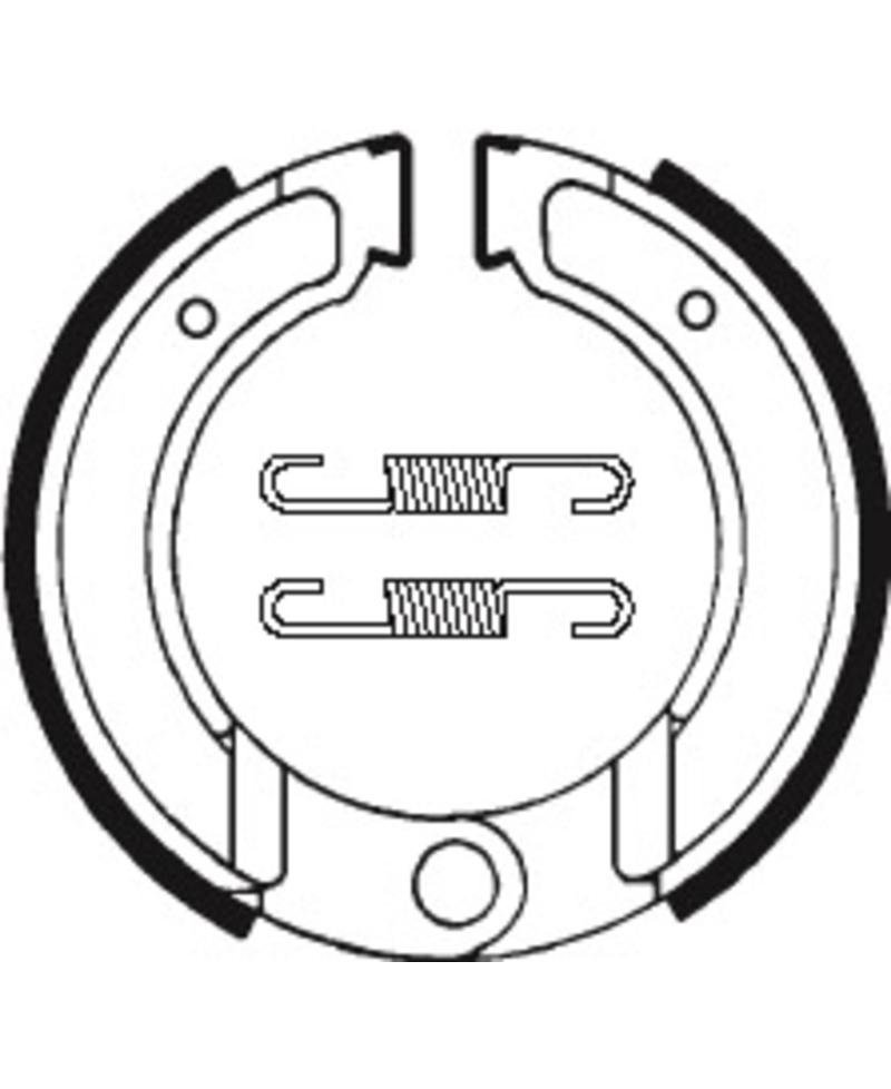 Mâchoires de frein TECNIUM Scooter/Street/Off-Road organique - BA120 BA120