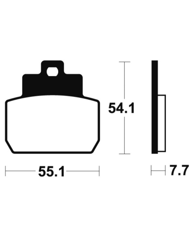 Plaquettes de frein TECNIUM Maxi Scooter metal fritte - MSS331 MSS331