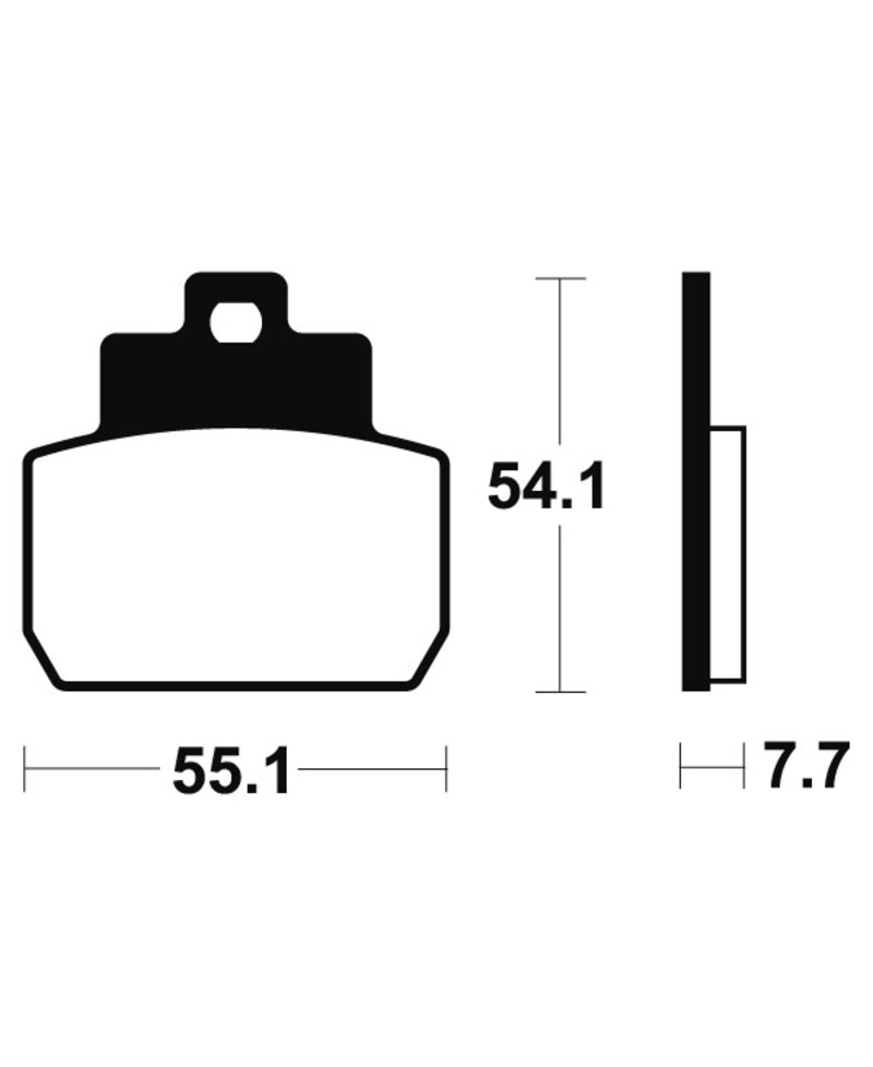 Plaquettes de frein TECNIUM Maxi Scooter metal fritte - MSS331 MSS331