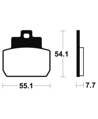 Plaquettes de frein TECNIUM Maxi Scooter metal fritte - MSS331 MSS331