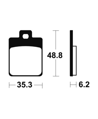 Plaquettes de frein TECNIUM Maxi Scooter metal fritte - MSS368 MSS368