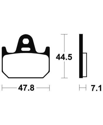 Plaquettes de frein TECNIUM route organique - MA159 MA159