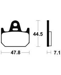 Plaquettes de frein TECNIUM route organique - MA159 MA159