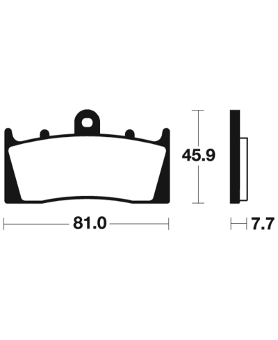 Plaquettes de frein TECNIUM route organique - MA243 MA243