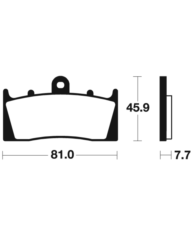 Plaquettes de frein TECNIUM route organique - MA243 MA243
