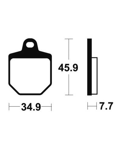 Plaquettes de frein TECNIUM Racing MX/Quad metal fritte - MOR343 MOR343