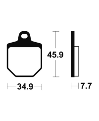 Plaquettes de frein TECNIUM Racing MX/Quad metal fritte - MOR343 MOR343