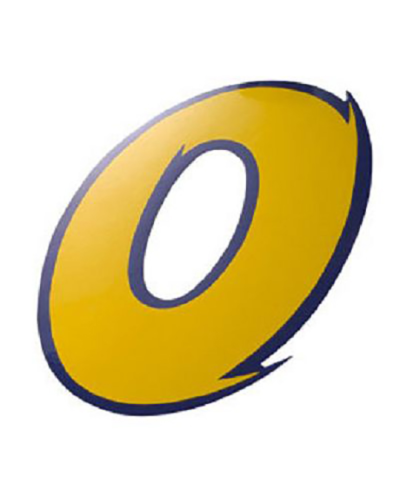 AUTOCOLLANT NUMERO 0 JAUNE L 9CM