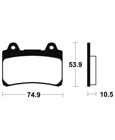 Plaquettes de frein TECNIUM route organique - MA90 MA90