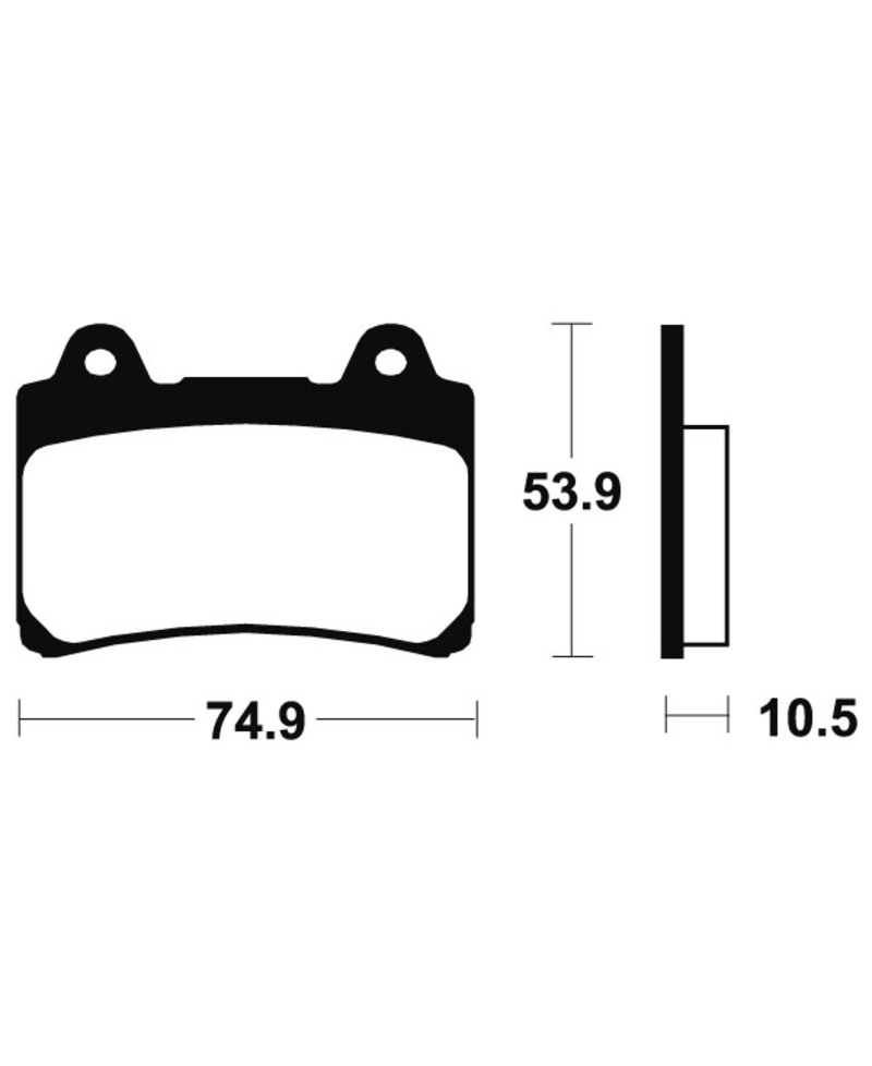 Plaquettes de frein TECNIUM route organique - MA90 MA90
