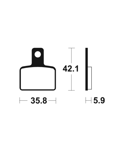 Plaquettes de frein TECNIUM Racing MX/Quad metal fritte - MOR395 MOR395