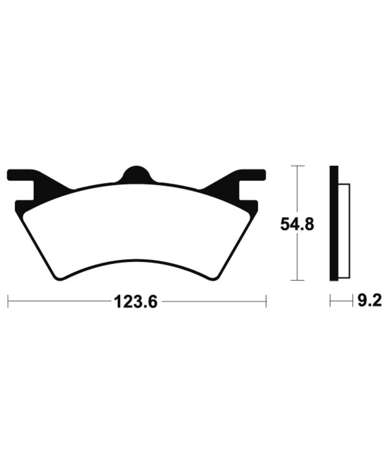 Plaquettes de frein TECNIUM Racing MX/Quad metal fritte - MOR257 MOR257