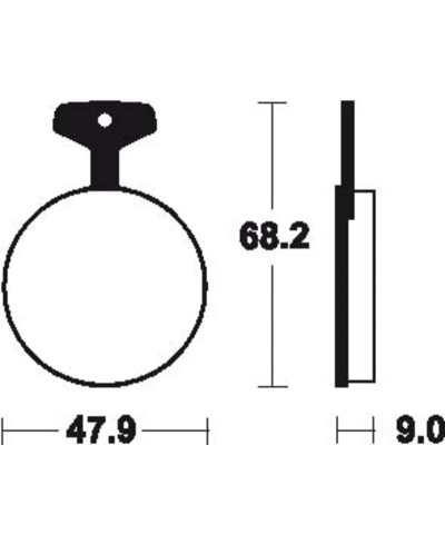 Plaquettes de frein TECNIUM route organique - MA4 MA4