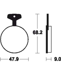 Plaquettes de frein TECNIUM route organique - MA4 MA4