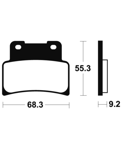 Plaquettes de frein TECNIUM Racing metal fritte carbone - MCR344 MCR344