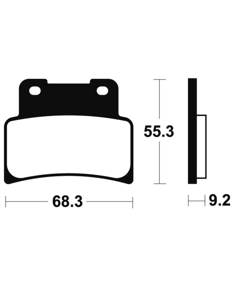 Plaquettes de frein TECNIUM Racing metal fritte carbone - MCR344 MCR344