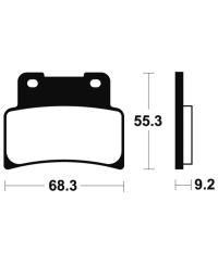 Plaquettes de frein TECNIUM Racing metal fritte carbone - MCR344 MCR344