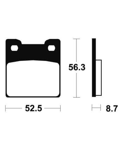 Plaquettes de frein TECNIUM Performance metal fritte - MR201 MR201